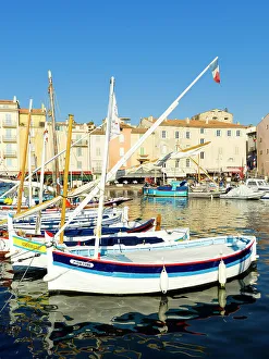 Cote Dazur Prints: Old Port, Vieux Port, Boats Saint-Tropez