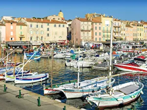 Cote Dazur Prints: Old Port, Vieux Port, Boats Saint-Tropez
