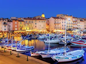 Cote Dazur Prints: Old Port, Vieux Port, Boats Saint-Tropez