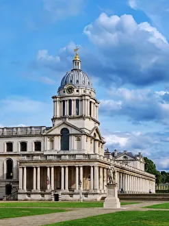 Cupolas Prints: Old Royal Naval College, Greenwich, London, England, United Kingdom