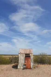 Shed Prints: Old shed at the Riacho San Jose, Peninsula Valdes, Chubut, Patagonia, Argentina