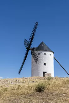Images Dated 26th August 2021: Old Spanish windmill, Alcazar de San Juan, Castilla-La Mancha, Spain