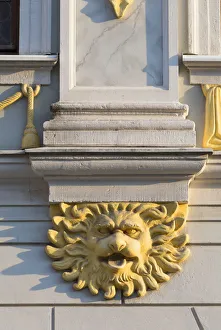 Leipzig Prints: Detail of Old Stock Exchange (Alte Borse), Leipzig, Saxony, Germany