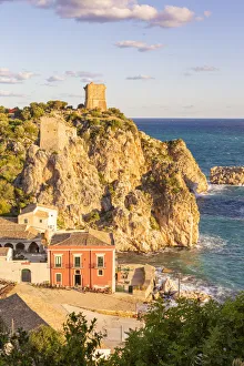 Sicily Gallery: The old Tonnara on the hill of Scopello, Trapani province, Sicily, Italy