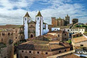 Iglesia Prints: Old town, Caceres, Extremadura, Spain