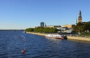 The Old Town and the Daugava river. Riga, Latvia