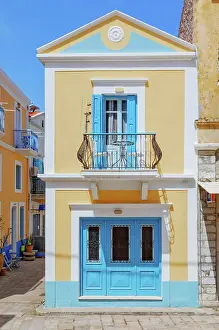 Aegean Prints: Old town, Gialos, Symi Island, Dodecanese Islands, Greece