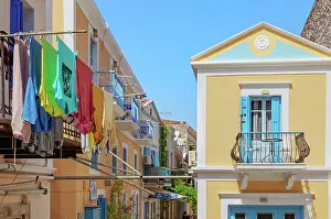 Symi Island Prints: Old town, Gialos, Symi Island, Dodecanese Islands, Greece