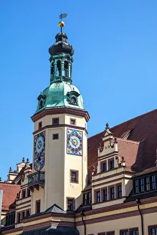 Leipzig Prints: Old Town Hall, Marktplatz, Leipzig, Saxony, Germany