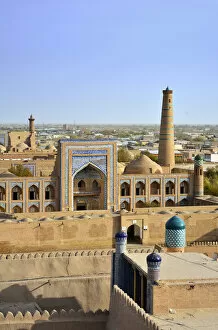 Images Dated 19th December 2017: The old town of Khiva (Itchan Kala), a Unesco World Heritage Site