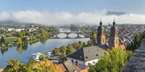 Images Dated 10th June 2022: Old town of Miltenberg with St. Jacobs Church, Lower Franconia, Bavaria, Germany