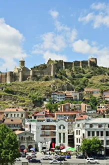 Old Town and Narikala fortress. Tbilisi, Georgia. Caucasus