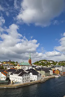 Nautical Theme Prints: Old Town overview, Arendal, Sorlandet, South Coast, Norway