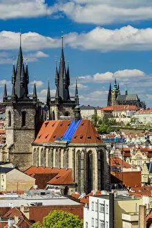 Images Dated 11th May 2017: Old town skyline, Prague, Bohemia, Czech Republic