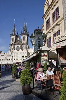 Cafes Gallery: Old Town Square and Church of our Lady before Tyn, Prague, Czech Republic