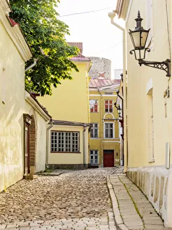 Tallinn Prints: Old Town Street at the Toompea Hill, Tallinn, Estonia