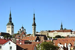 Old Town of Tallinn and Toompea Hill, a Unesco World Heritage Site. Tallinn, Estonia