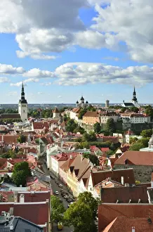 Old Town of Tallinn and Toompea Hill, a Unesco World Heritage Site. Tallinn, Estonia