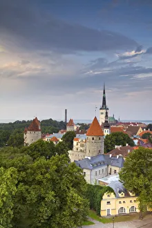 Images Dated 22nd December 2008: Old Town from Toompea, Tallinn, Estonia