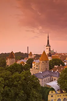 Tallinn Prints: Old Town from Toompea, Tallinn, Estonia