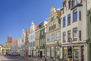 Old town of Wismar, Mecklenburg-Western Pomerania, Northern Germany, Germany