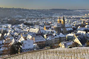 Old townhall with St Dionys Church, Esslingen am Neckar, Baden Wurttemberg, Germany