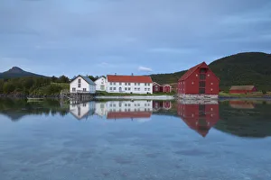 The old trading centre of Kjerringoy, Nordland, Norway