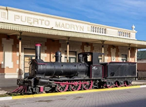 Images Dated 14th June 2018: Old Train Station, Puerto Madryn, The Welsh Settlement, Chubut Province, Patagonia