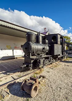 Locomotive Prints: Old Train Station, Trelew, The Welsh Settlement, Chubut Province, Patagonia, Argentina