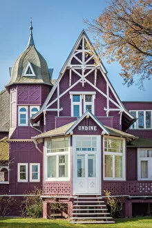 Purple Collection: Old villa on the waterfront in Binz on Ruegen, Mecklenburg-Western Pomerania, Baltic Sea