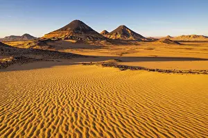 Egypt Prints: Old volcano in the Black Desert, Egypt, Africa