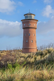 Dune Prints: Old water tower museum, Borkum, East Frisian Islands, Lower Saxony, Germany