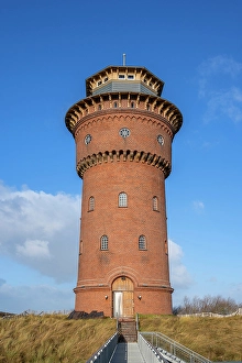 Dune Prints: Old water tower museum, Borkum, East Frisian Islands, Lower Saxony, Germany
