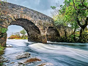 Blurred Motion Prints: Old Weir Bridge, Killarney National Park, County Kerry, Ireland
