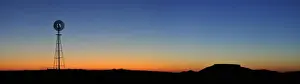 Wind Mill Prints: Old west windmill at sunset, Pawnee National Grassland, Colorado, USA
