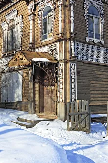 Vologda Region Prints: Old wooden house, Belozersk, Vologda region, Russia