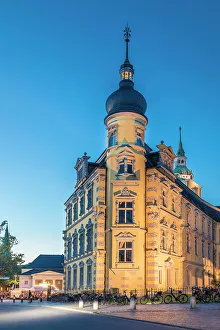 Nordsee Prints: Oldenburg Castle at blue hour, Oldenburger Land, Lower Saxony, Germany