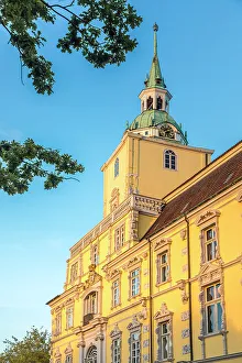 Castle Square Prints: Oldenburg Castle in the evening light, Oldenburger Land, Lower Saxony, Germany