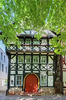 Bad Hersfeld Prints: Oldest half-timbered house of Bad Hersfeld, Hesse, Germany