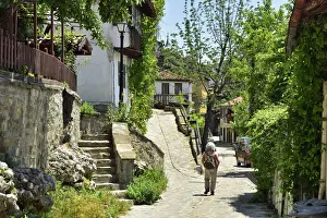 The oldest street in Veliko Tarnovo, General Gurko street, with charming old houses