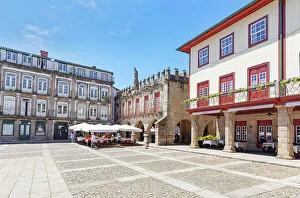 Minho Prints: Oliviera square (Largo da Oliveira), Guimaraes, Minho Region, Portugal
