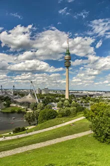 Olympic Tower, Olympiapark, Munich, Bavaria, Germany
