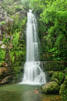 Asturias Prints: Oneta Waterfalls, Asturias, Northern Spain