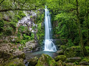 Asturias Prints: Oneta Waterfalls, Asturias, Northern Spain