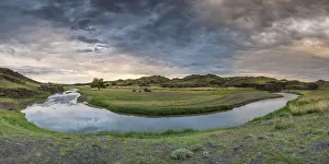Tents Prints: Ongi river. Saikhan-Ovoo district, Middle Gobi province, Mongolia