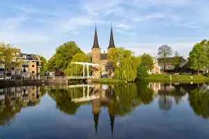 Delft Prints: The Oostpoort or Eastern Gate in Delft, South Holland (Zuid-Holland), Netherlands