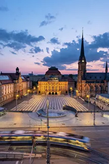 Opera House Prints: Opernhaus (Opera House), Theaterplatz, Chemnitz, Saxony, Germany