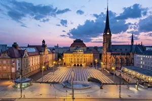 Saxony Prints: Opernhaus (Opera House), Theaterplatz, Chemnitz, Saxony, Germany