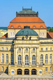 Opera House Prints: Opernhaus (Opera House), Theaterplatz, Chemnitz, Saxony, Germany
