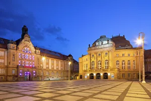 Opera House Prints: Opernhaus (Opera House), Theaterplatz, Chemnitz, Saxony, Germany